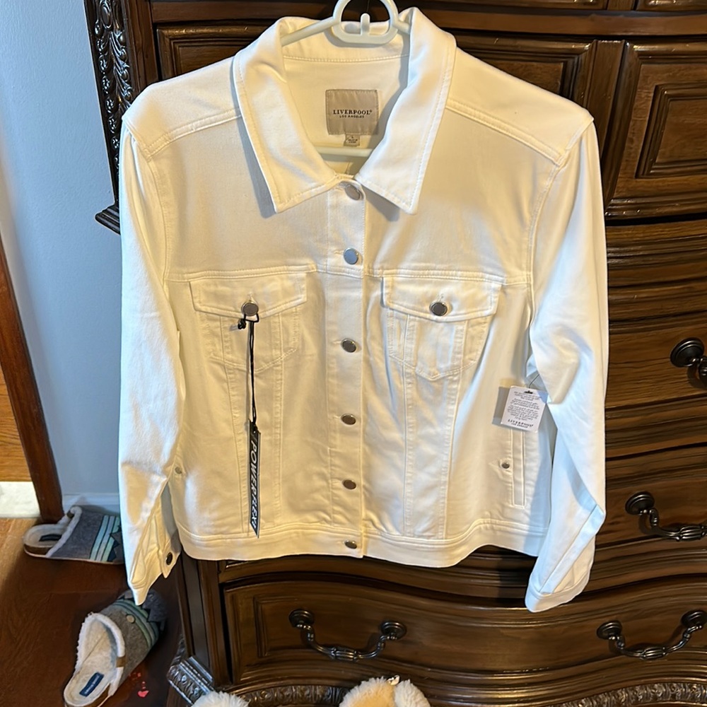 Liverpool White denim jacket